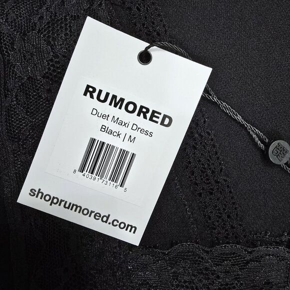 NWT REVOLVE RUMORED - Size M Duet Dress Maxi In black $158 - Picture 9 of 10